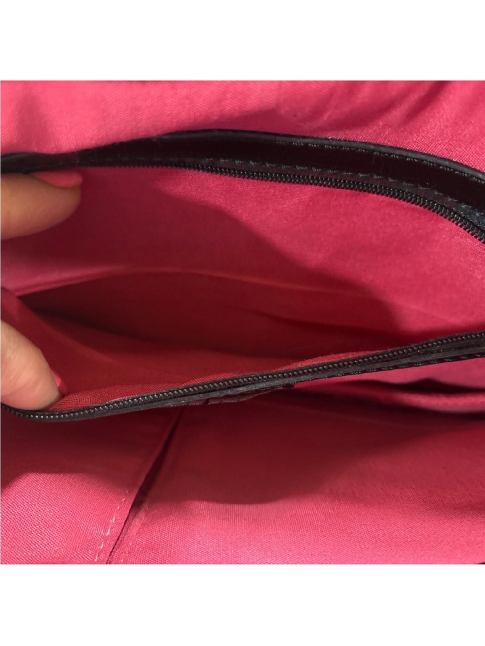 Franco Sarto Black Patent Clutch Wristlet - Picture 5 of 8